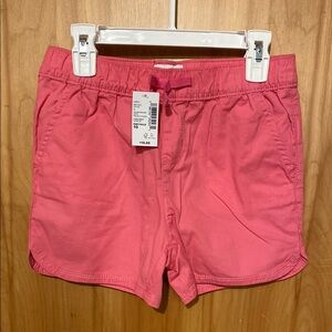 Casual Pink Elastic Waist Shorts for Summer